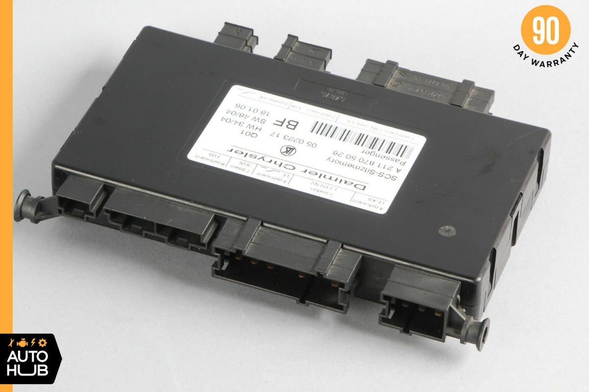 03-11 Mercedes W211 E55 AMG E500 Under Seat Control Module Front Right Side OEM - photo 2