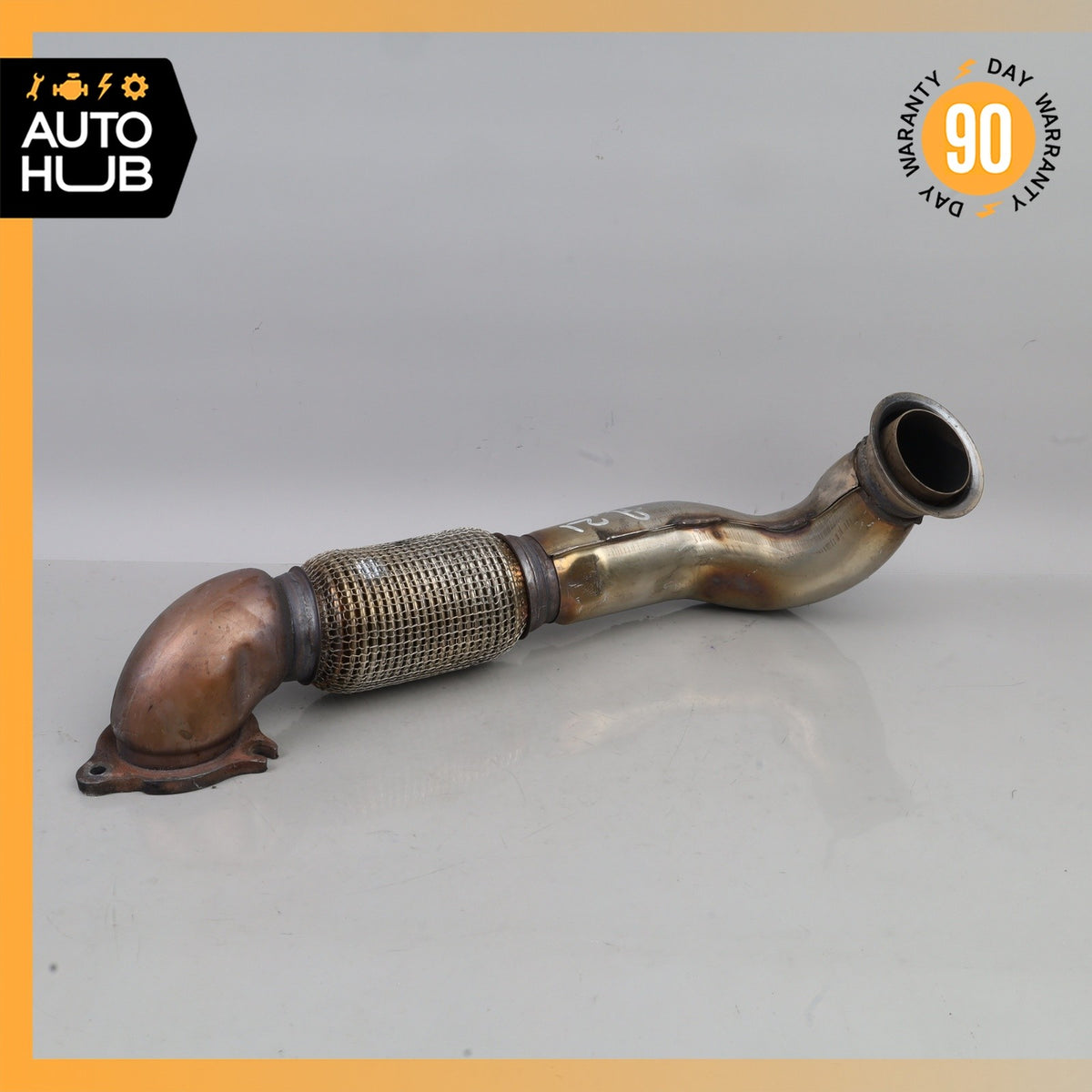 12-19 Mercedes W166 ML350 GLE350d BlueTec Engine Exhaust Downpipe OEM - photo 2