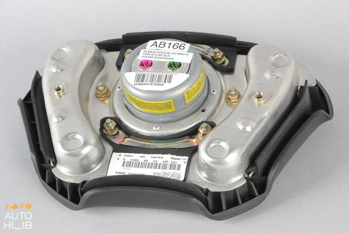 01-05 Mercedes W163 ML350 ML55 AMG Steering Wheel Airbag Air Bag Black OEM - photo 9