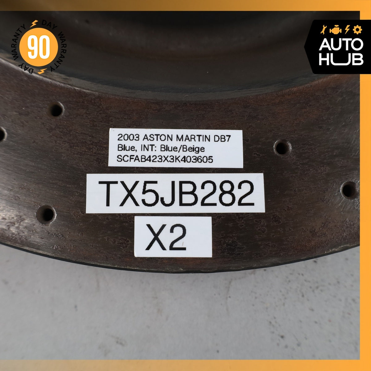 00-04 Aston Martin DB7 Front Brake Rotors Disc Left & Right Set OEM 38k - photo 22
