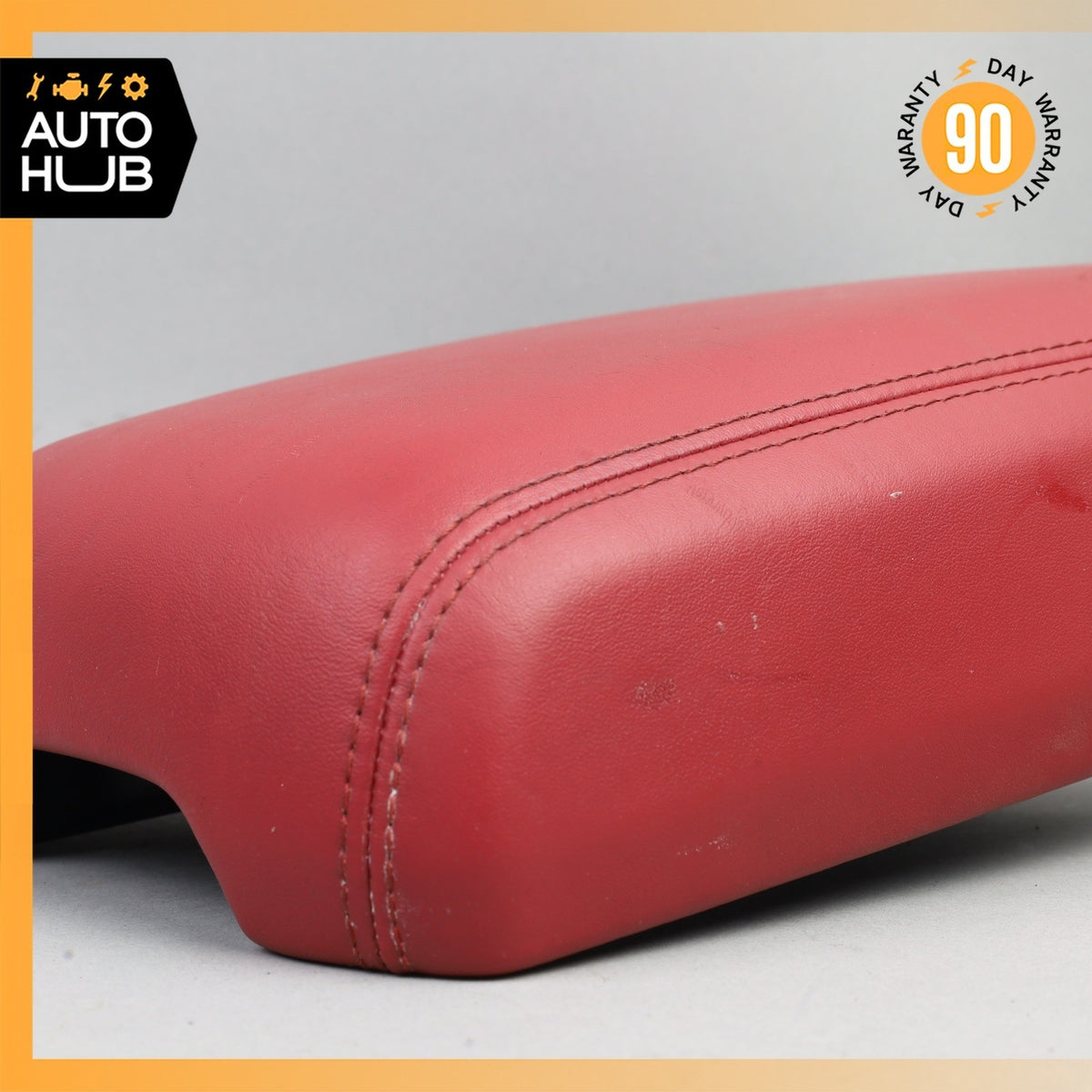 15-18 Porsche Macan 95B Center Console Arm Rest Armrest Cover Red OEM - photo 4