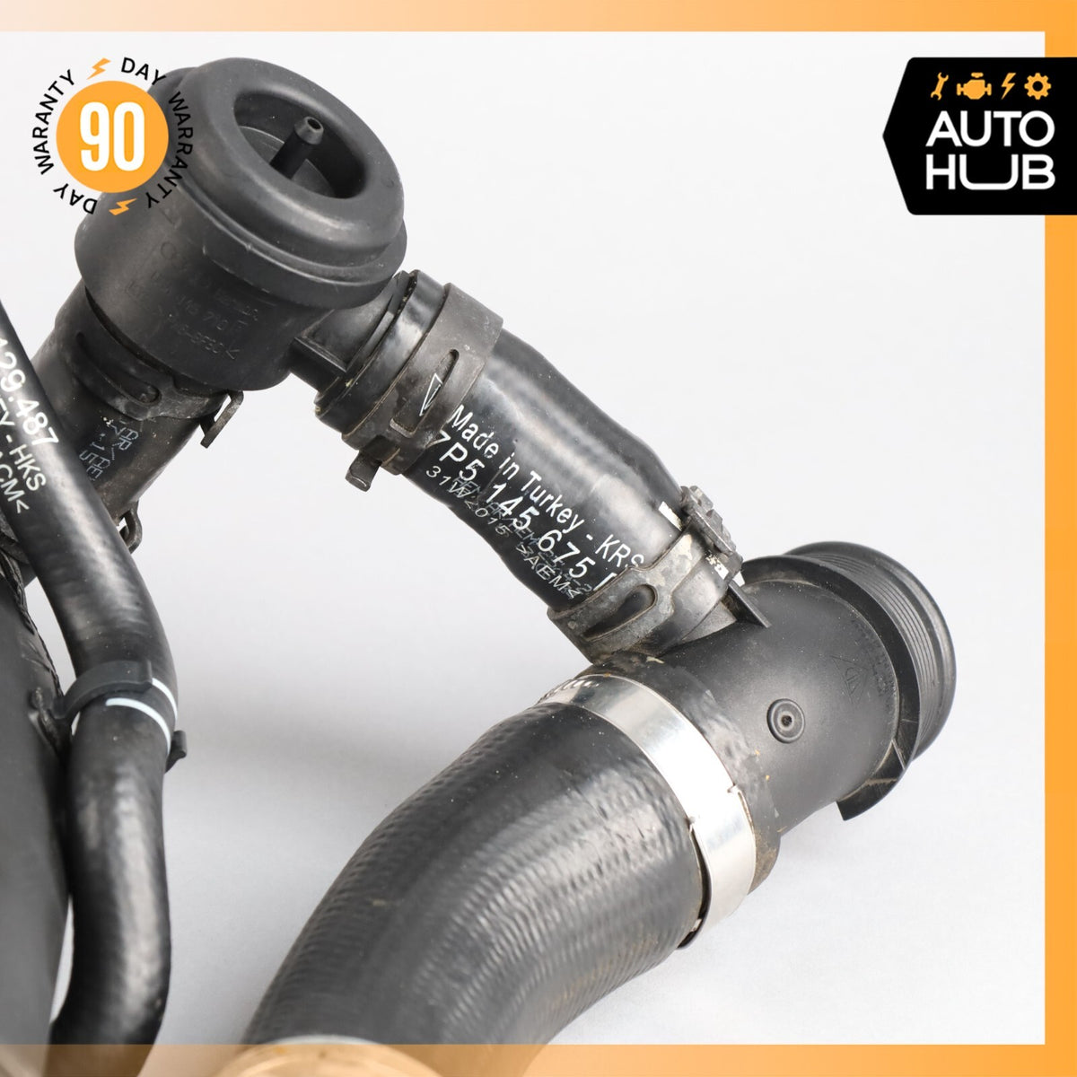 15-18 Porsche Cayenne 958 GTS Left Driver Side Air Intake Cleaner Hose Tube OEM - photo 6
