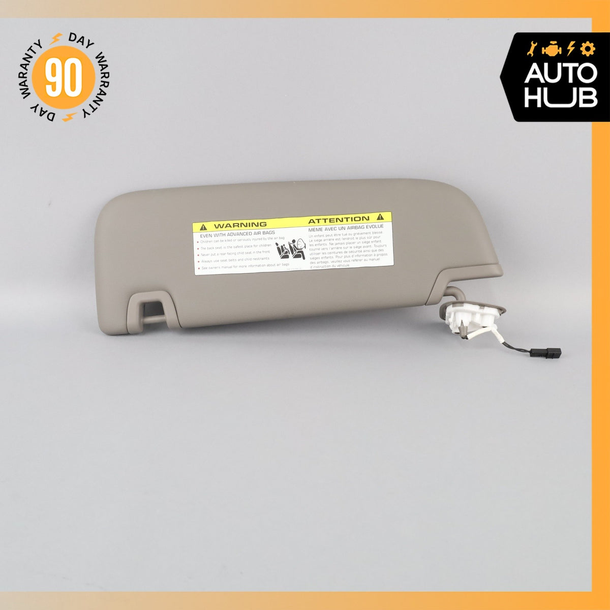 10-16 Porsche Panamera 970 Right Passenger Side Sun Visor Sunvisor Gray OEM - photo 4