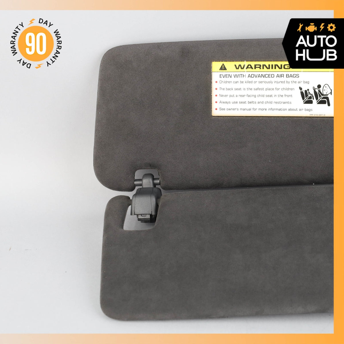 11-14 Porsche Cayenne 958 GTS Sun Visor Sunvisor Front Right Side Suede OEM 82k - photo 3