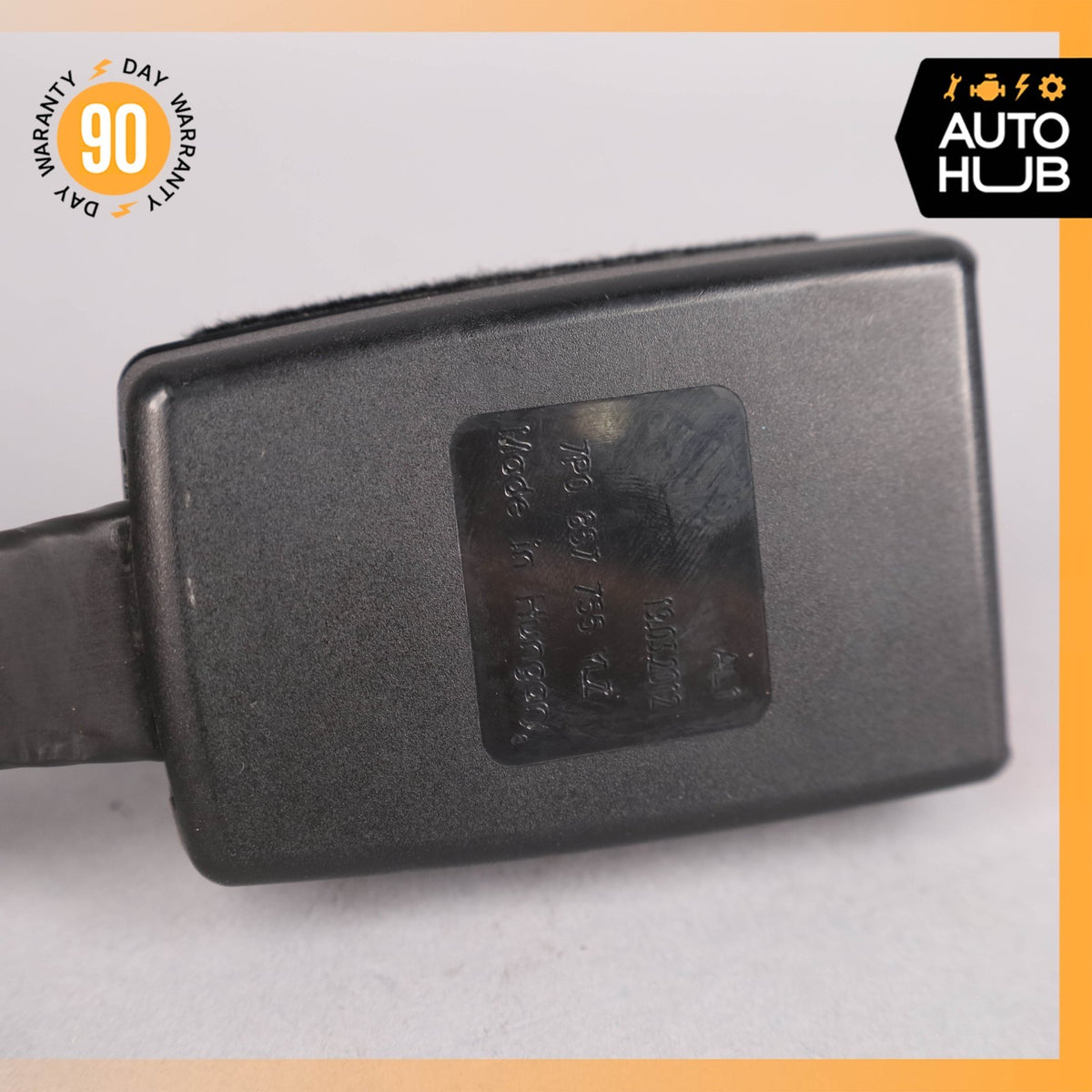 11-18 Porsche Cayenne 958 Front Left Driver Side Seat Belt Buckle Black OEM - photo 9