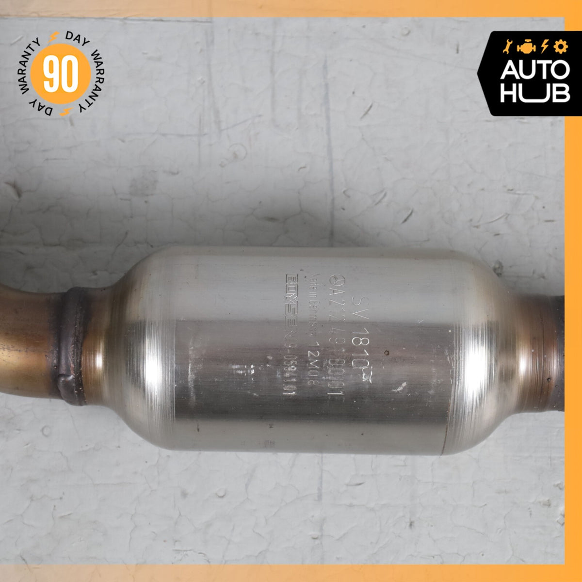 12-14 Mercedes W204 C250 M271 1.8L Center Medium Exhaust Pipe 2124910001 OEM 84k - photo 6