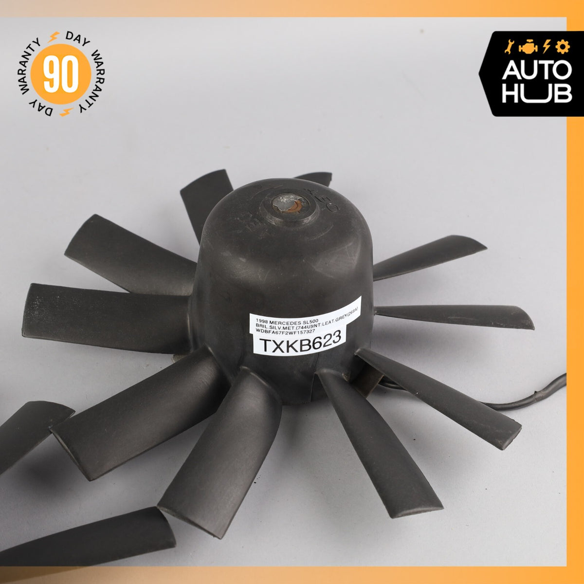 90-02 Mercedes R129 SL320 SL500 Radiator Cooling Fan Motor Set 0005007693 OEM - photo 3