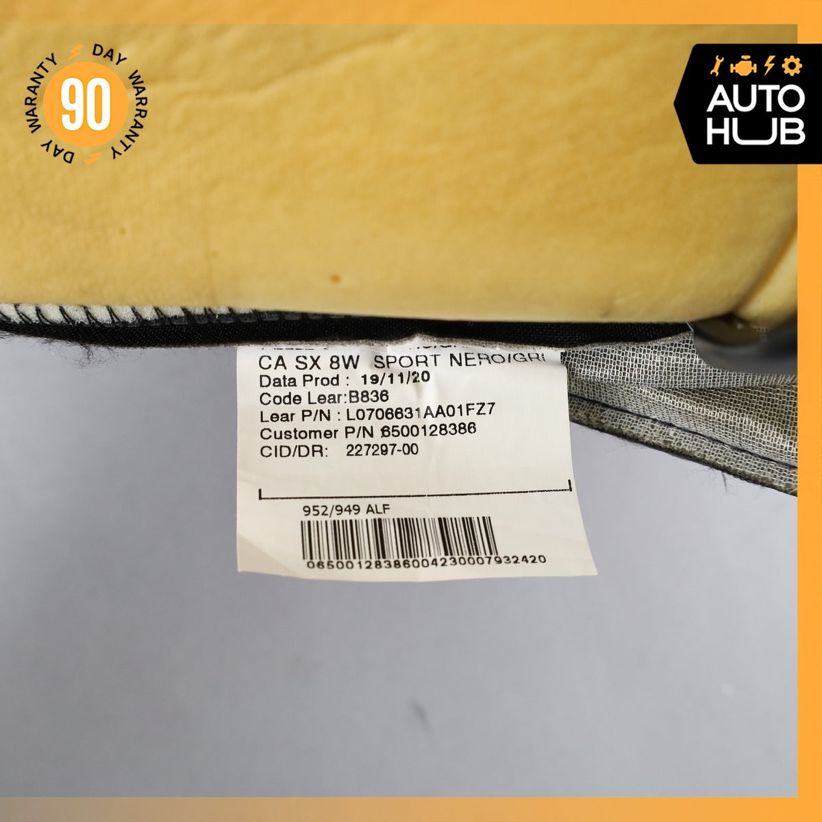 17-24 Alfa Romeo 952 Giulia Sport Front Left Side Lower Seat Cushion Black OEM - photo 18