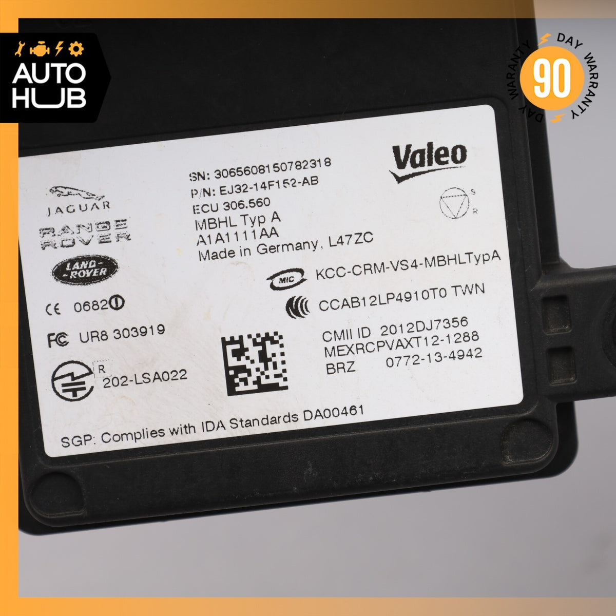 Land Rover LR4 HSE Rear Right or Left Side Blind Spot Distance Sensor Module 86k - photo 6