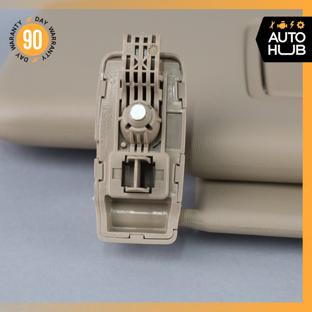 12-19 Mercedes W166 ML350 Sun Visor Sunvisor Right Passenger Side Beige OEM - photo 14