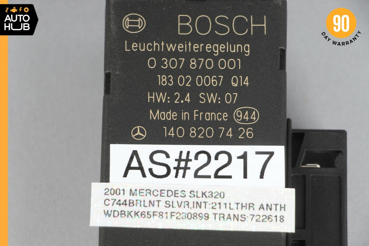 97-04 Mercedes R170 SLK320 CL500 Headlight Lamp Range Adjust Control Unit OEM - photo 10