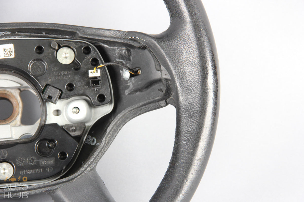 07-10 Mercedes W216 CL550 S550 Steering Wheel With Paddle Shifters Black OEM - photo 4
