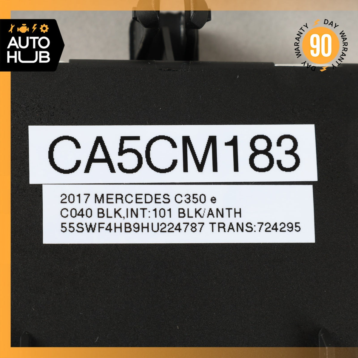 16-19 Mercedes W205 C350e C300 Rear Left Driver Side Door Control Module OEM - photo 8