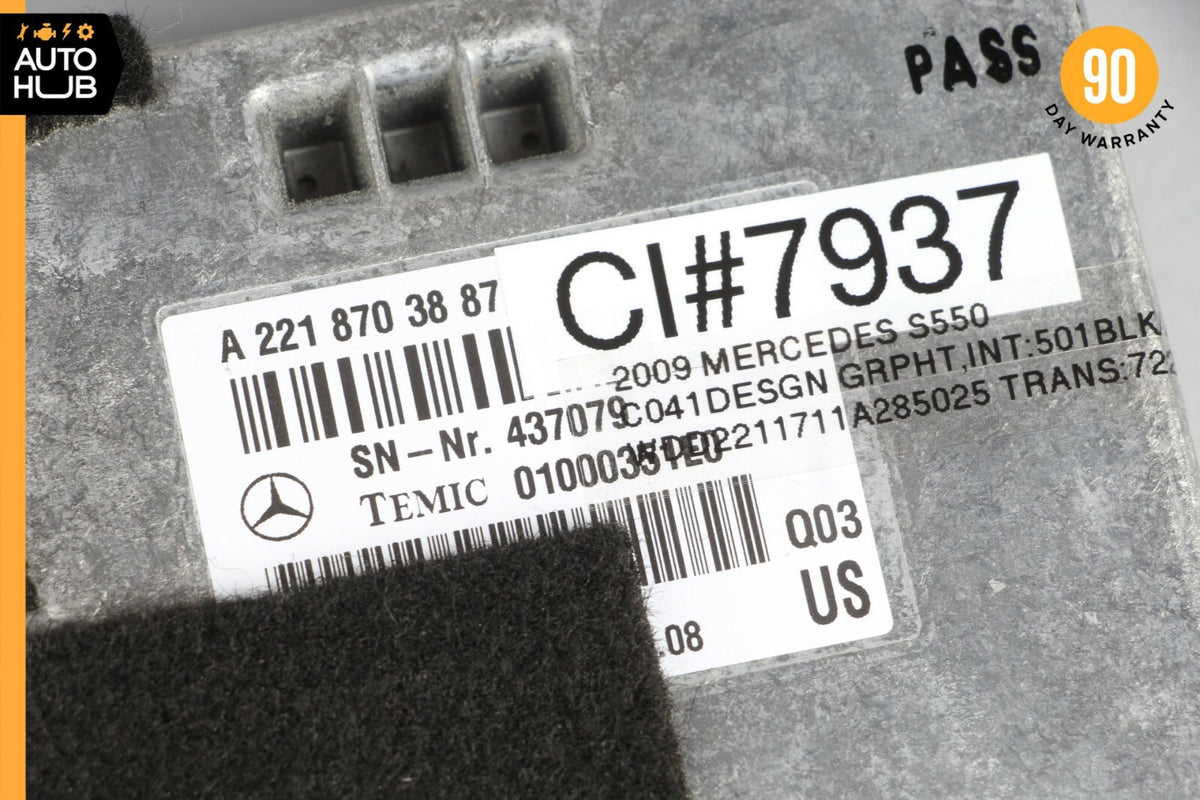 07-14 Mercedes W221 S550 CL63 Voice Language Communication Control Module OEM - photo 8
