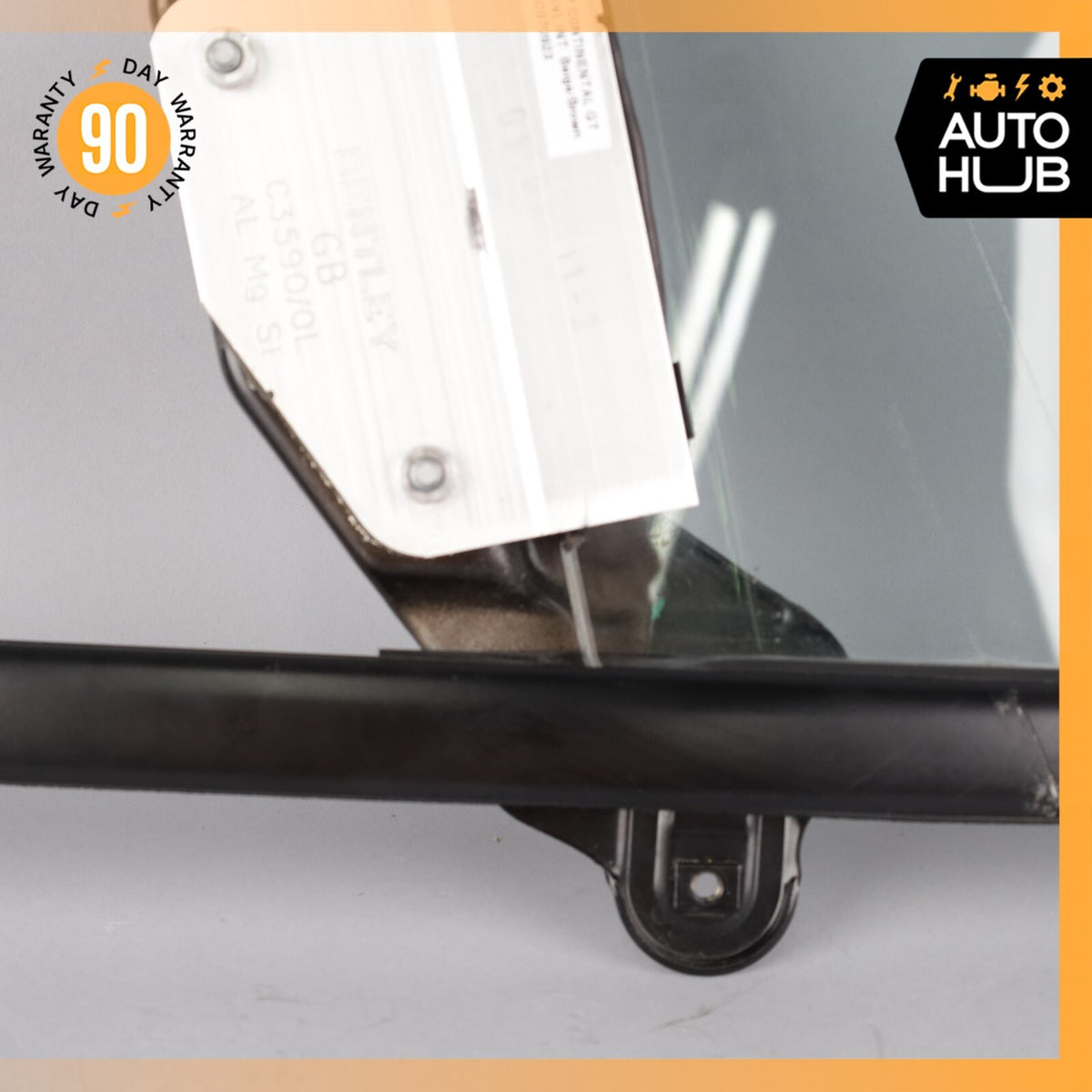 03-17 Bentley Continental GT Front Left Side Door Vent Window Glass OEM 56k - photo 4