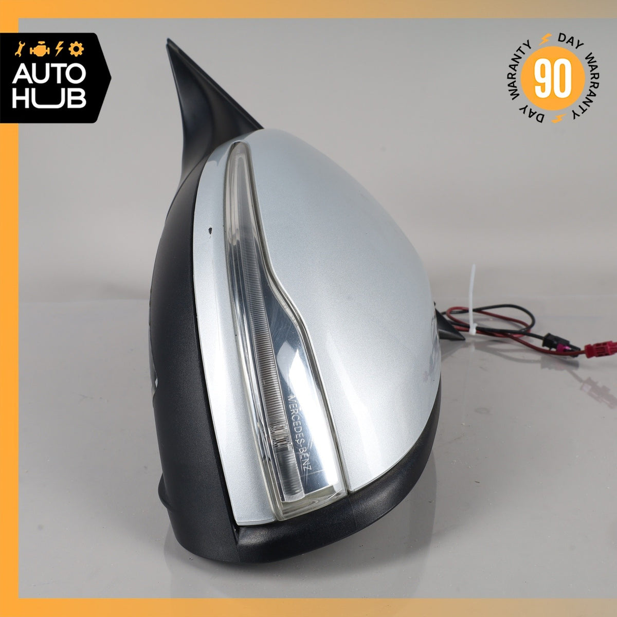 15-16 Mercedes W205 C300 Sedan Left Side Rear View Door Mirror w/ Blind Spot OEM - photo 6