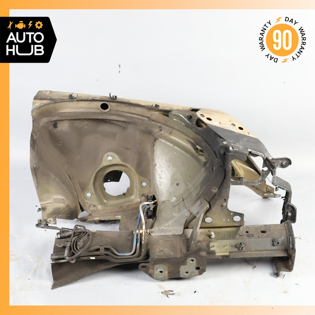 03-10 Bentley Continental GT Front Right Frame Apron Beam Inner Fender OEM - photo 12
