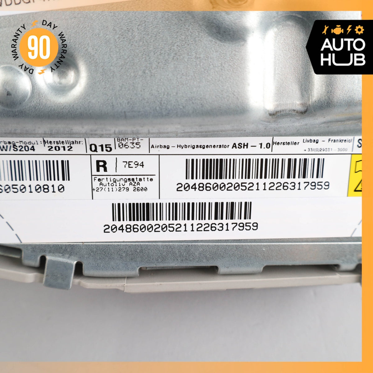 08-15 Mercedes W204 C250 C350 GLK350 Seat Airbag Air Bag SRS Front Right OEM - photo 10