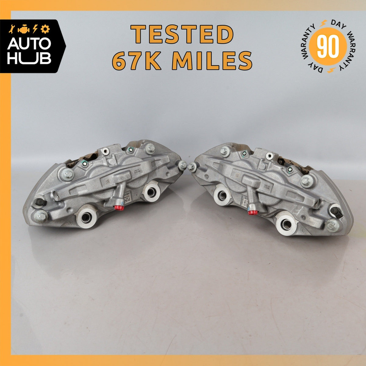 15-20 Mercedes W205 C300 E350 Front Brake Calipers Set 0114219798 OEM 67k - photo 1