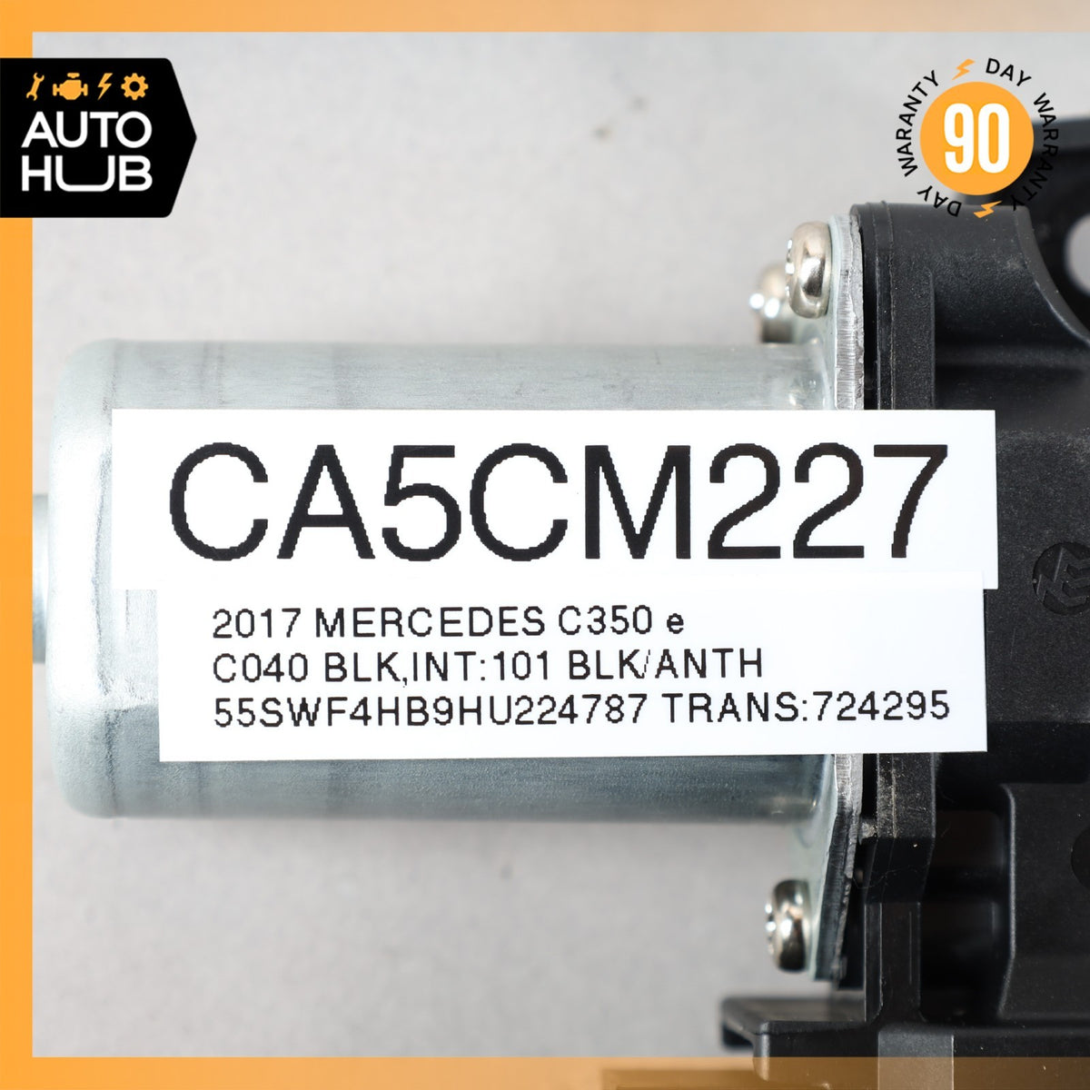 15-20 Mercedes W205 C350e C400 Rear Left Side Door Window Regulator Motor OEM - photo 12