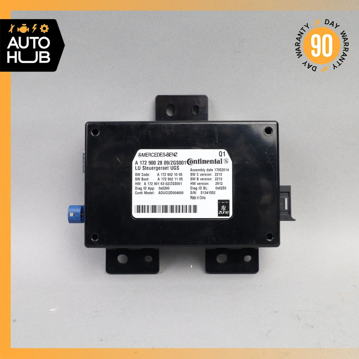 Mercedes W242 B250e E350 C250 GL550 Communication Control Module 1729002809 OEM - photo 2