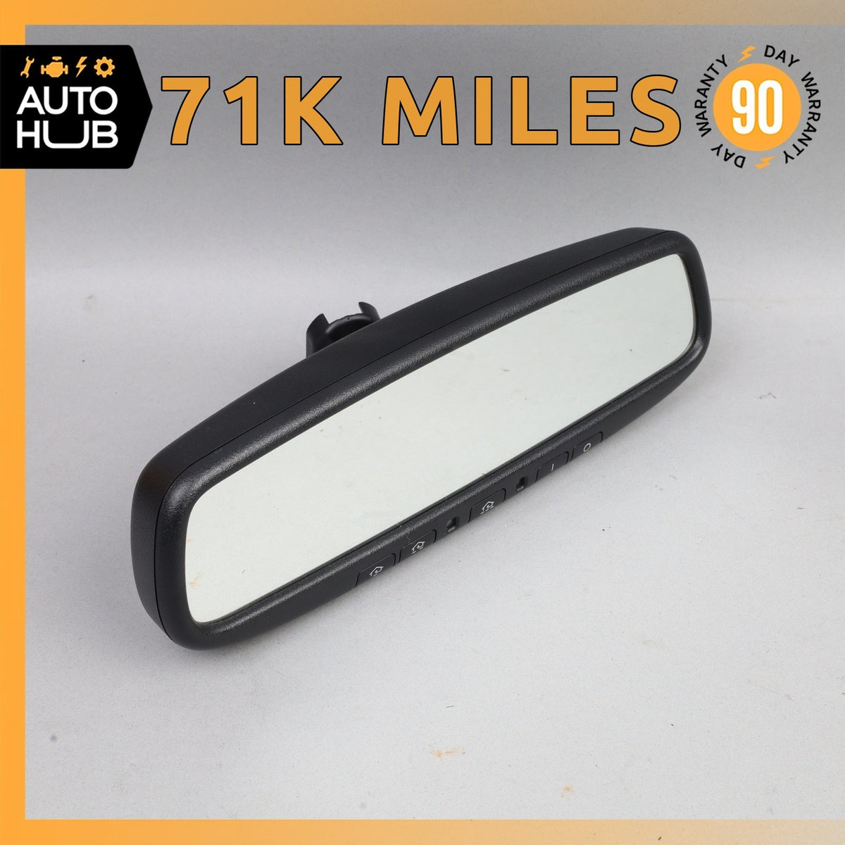 17-19 Infiniti Q60 Interior Rear View Mirror Black OEM 71k - photo 1