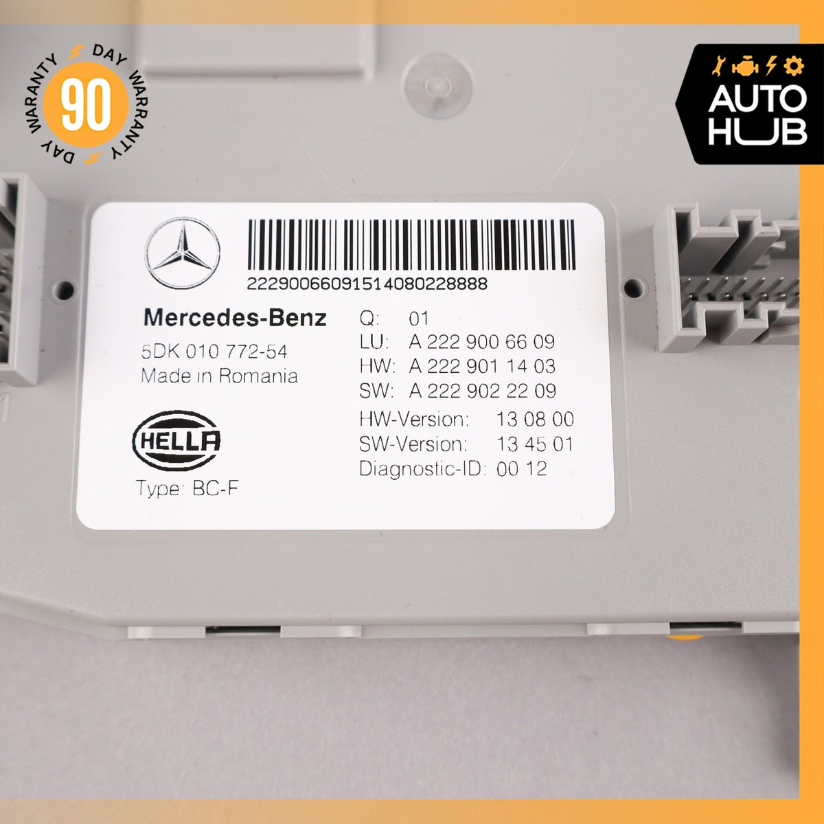 Mercedes W222 S550 S65 AMG Front SAM Acquisition Control Module 2229006609 OEM - photo 9