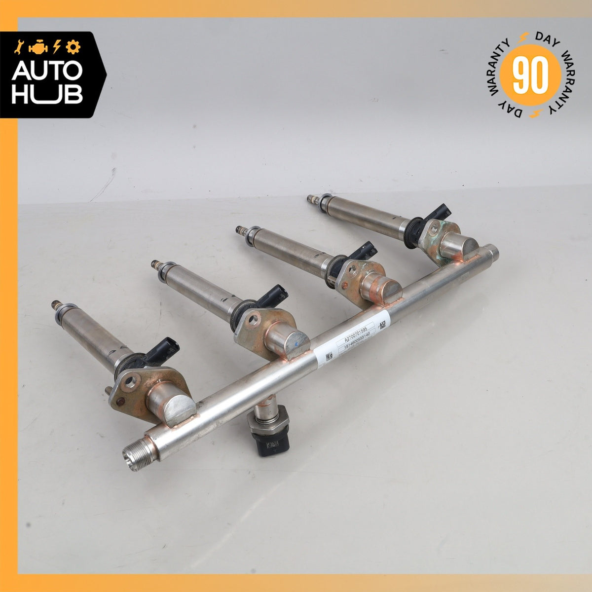 15-23 Mercedes W205 C63 AMG E300 Fuel Rail Line w/ Injectors OEM - photo 8
