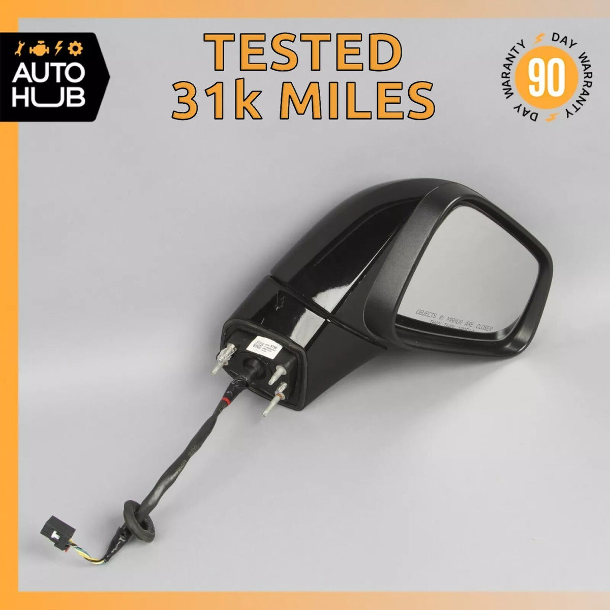 17-20 Chevrolet Trax Right Passenger Side Rear View Door Mirror Black OEM 31k - photo 1