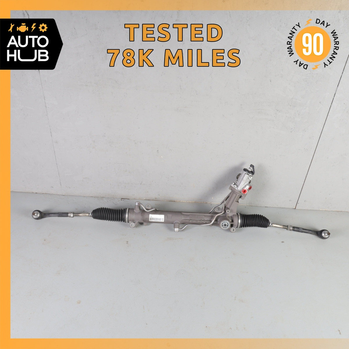 04-10 BMW E60 528i 550i 650i RWD Power Steering Rack & Pinion OEM 78k - photo 1