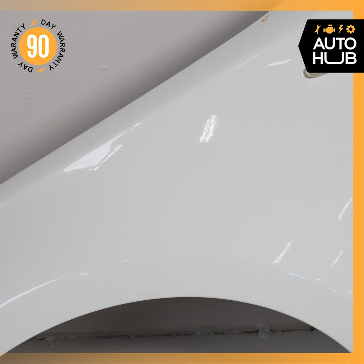 08-13 BMW E82 128i Front Left Driver Fender Cover Panel White 41357133227 OEM - photo 3