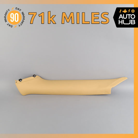 12-18 Bentley Continental GTC Front Left Side A-Pillar Trim Cover Beige OEM 71k - photo 1