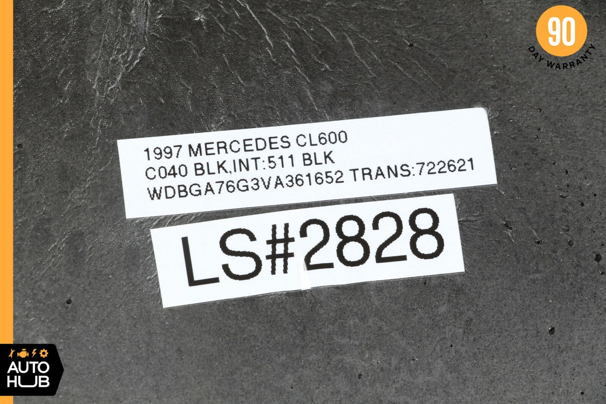 92-99 Mercedes W140 CL600 400SEL Door Locking Vacuum Pump Foam Case Cover OEM - photo 11