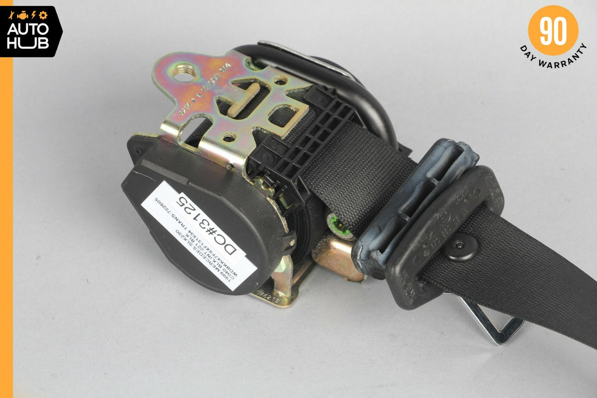 97-04 Mercedes R170 SLK230 SLK320 Right Passenger Seat Belt Seatbelt Black OEM - photo 8