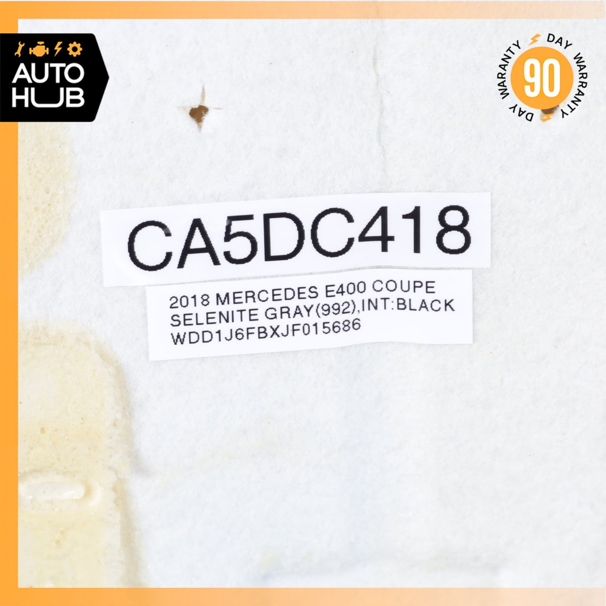 18-23 Mercedes W238 E400 E450 Front Right Side Seat Cushion Top Upper Black OEM - photo 20