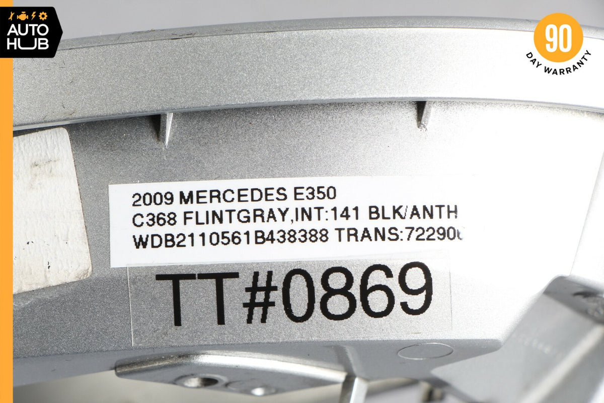 06-09 Mercedes W221 S550 CL63 Left Side Rear View Door Mirror Frame Silver OEM - photo 11