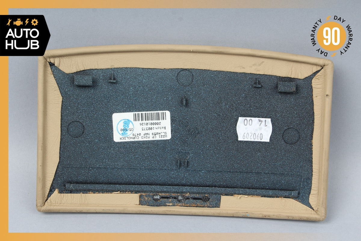 07-09 Mercedes W221 S600 Center Console Cup Holder Cover Trim Exclusive Beige - photo 6