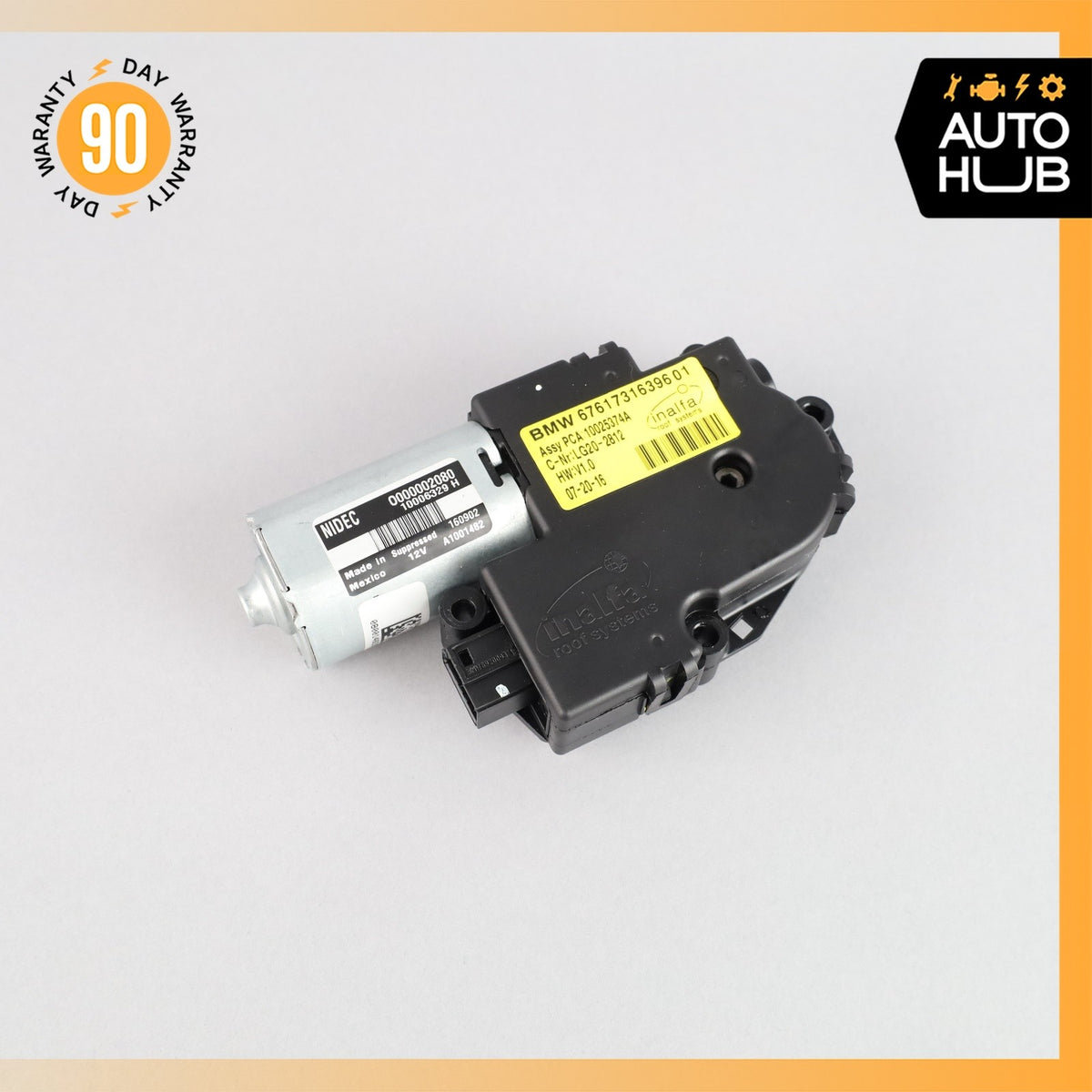 14-18 BMW F15 X5 Panoramic Sunroof Drive Motor Actuator OEM 69k - photo 3
