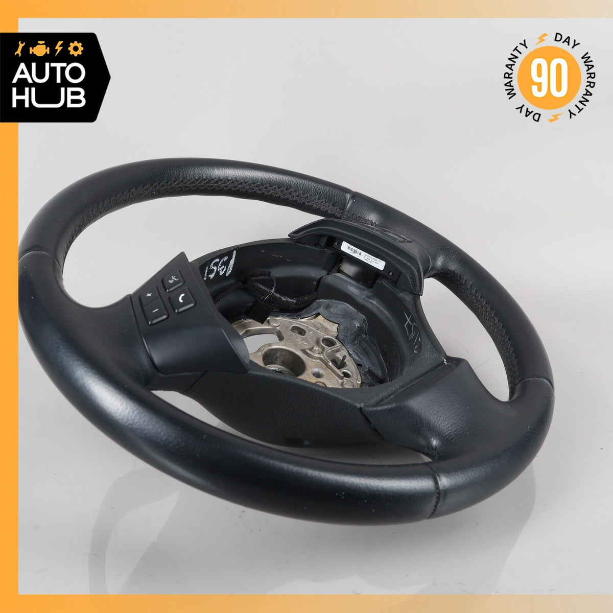BMW E90 328i Steering Wheel Black w/ Switch 32306764547 OEM 67k - photo 10