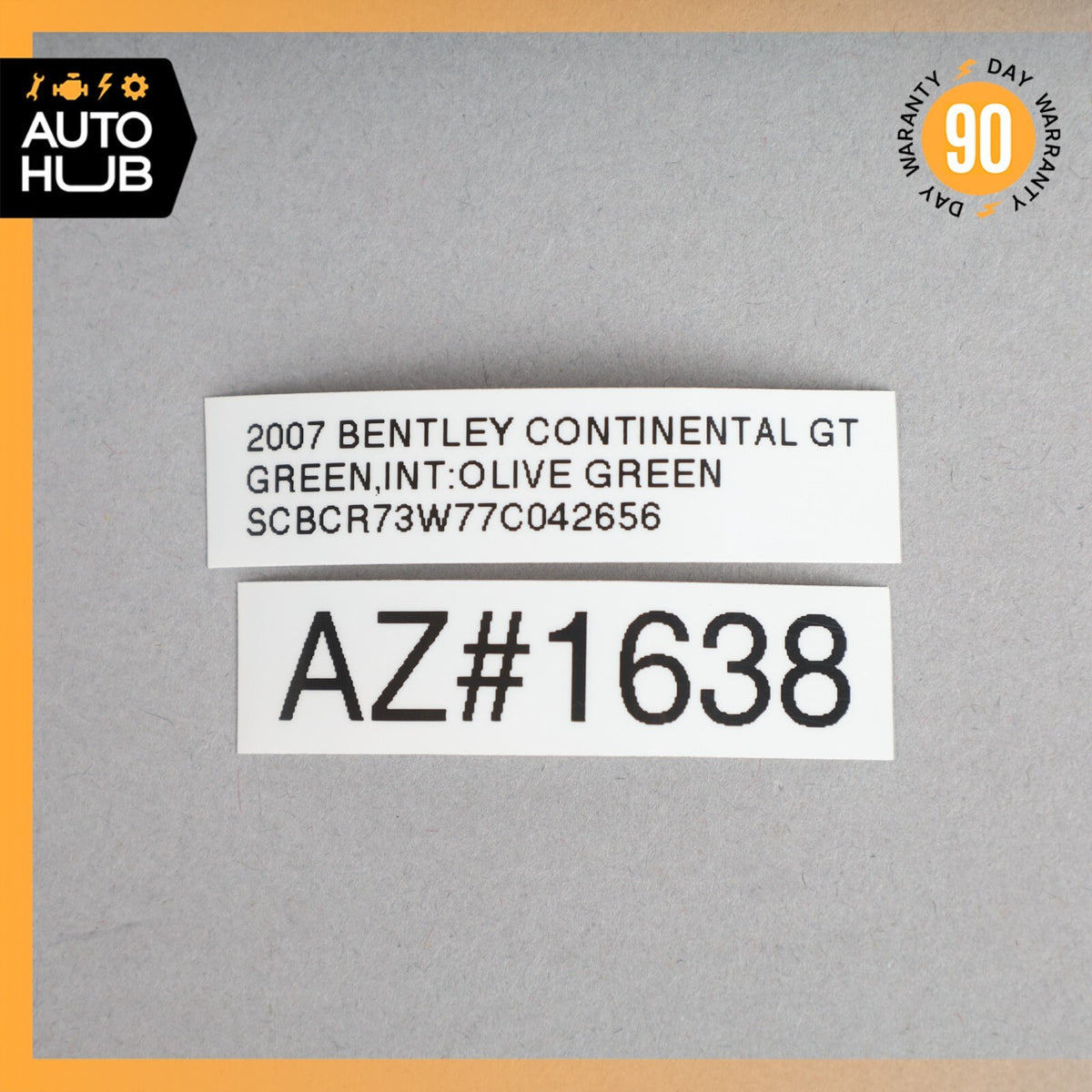 03-10 Bentley Continental GT Coupe Interior Rear View Mirror Wire Harness OEM - photo 8