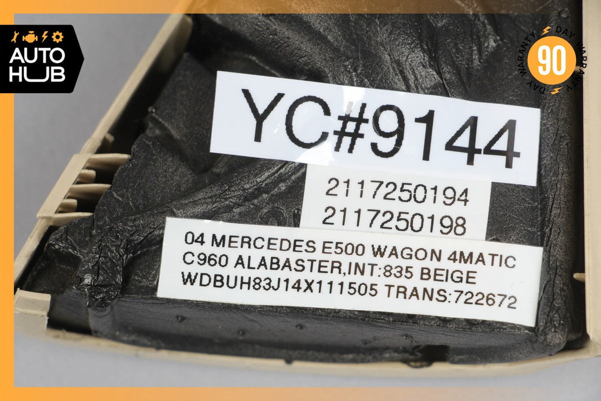 03-06 Mercedes W211 E500 E320 Tweeter Speaker Cover Left Driver Side Beige OEM - photo 9