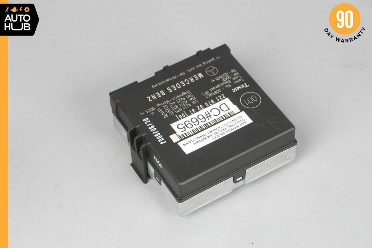 07-09 Mercedes W221 S550 CL600 Trunk Release Remote Open Close Module Unit OEM - photo 3
