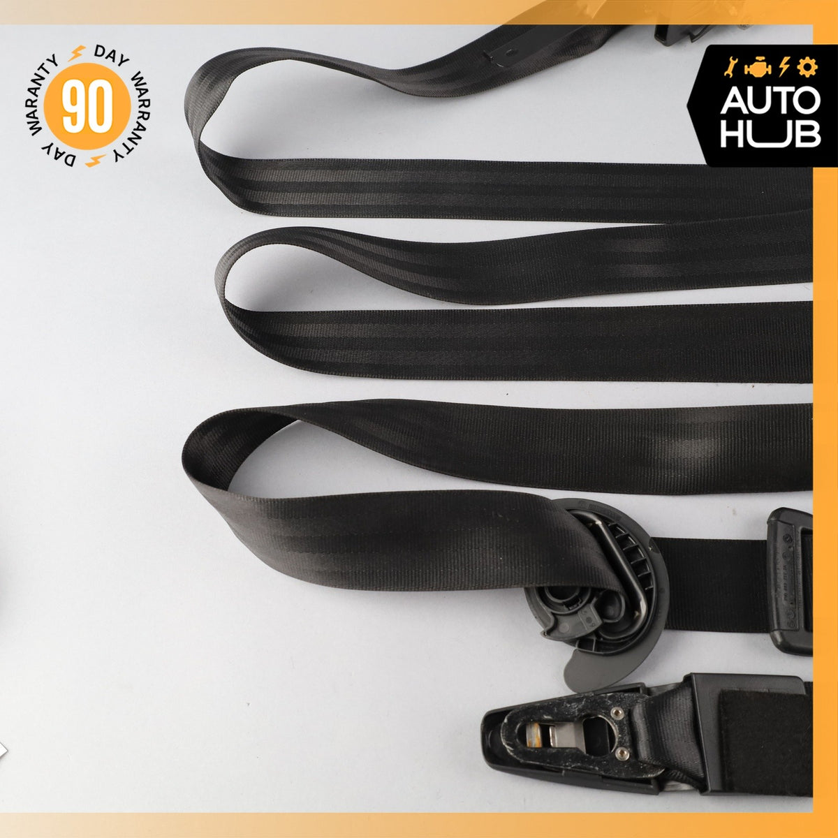 11-18 Porsche Cayenne 958 Front Right Passenger Side Seat Belt Black OEM - photo 11