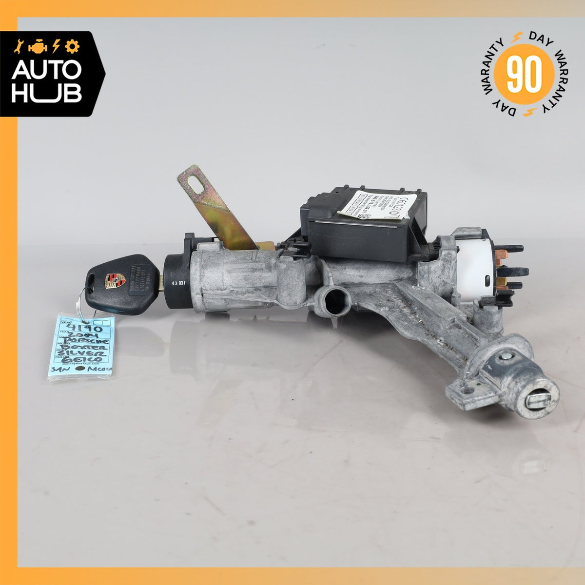 Porsche Boxster 986 Ignition Lock Cylinder Housing w/ Key OEM - photo 4