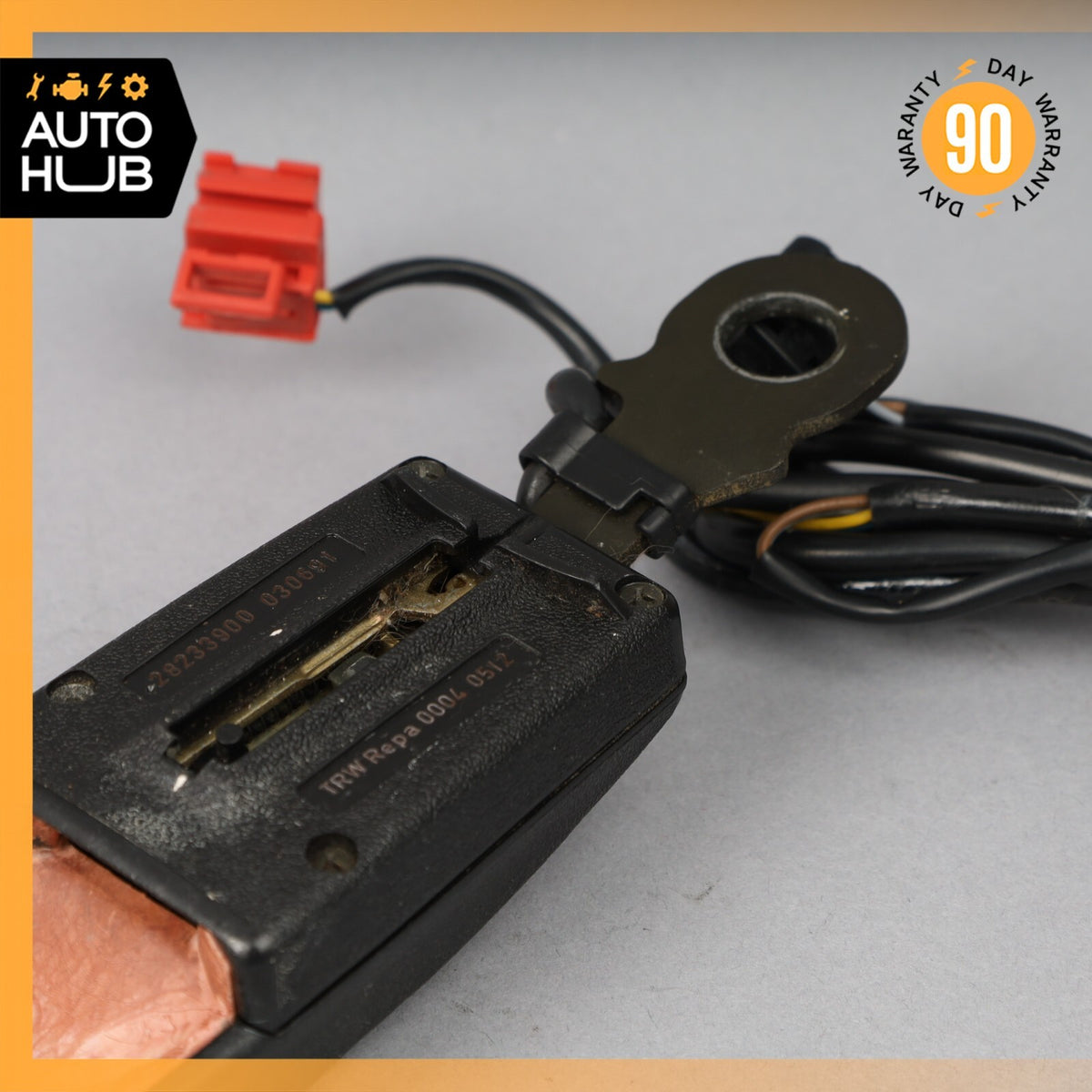 90-02 Mercedes R129 500SL SL320 Right Side Seat Belt Seatbelt Buckle Black OEM - photo 8