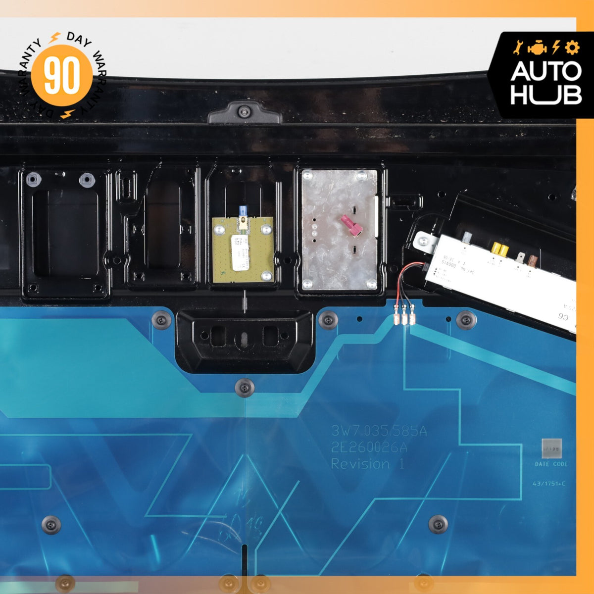 07-11 Bentley Continental GTC Convertible Trunk Lid Panel Assembly Black OEM 62k - photo 16