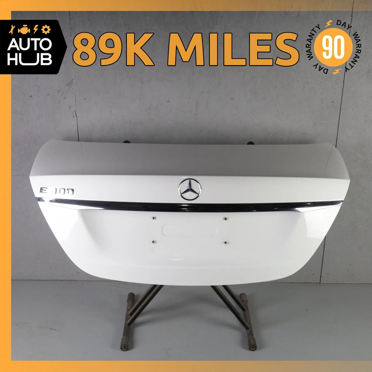 17-20 Mercedes W213 E300 E450 Trunk Lid Panel Assembly White OEM 89k - photo 1