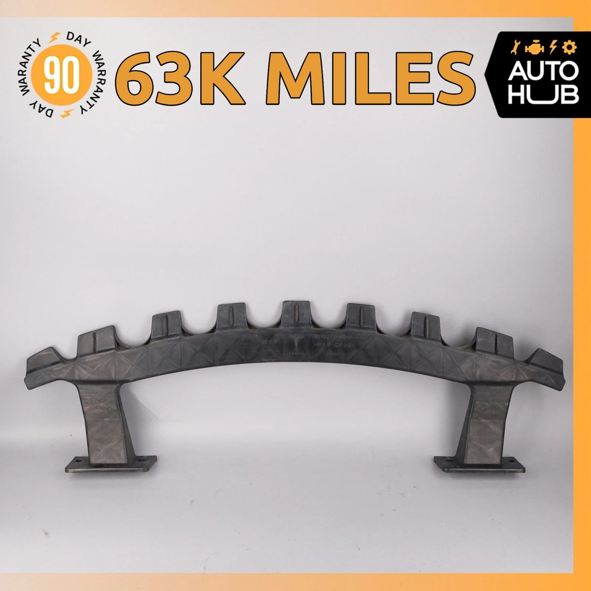 12-15 Tesla Model S Front Lower Reinforcement Ankle Catcher Bar OEM 63k - photo 1