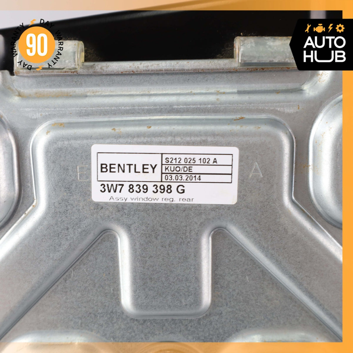 12-18 Bentley Continental GTC Rear Right Side Quarter Window Regulator OEM 11k - photo 8