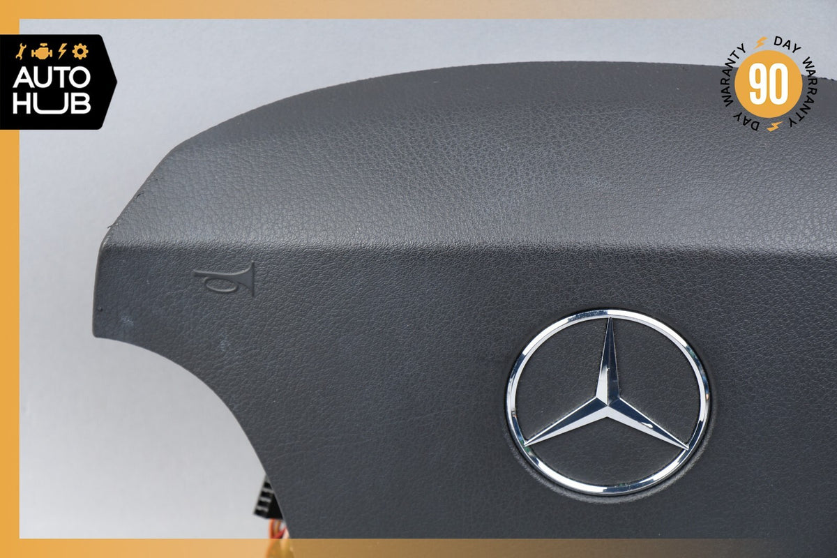 00-06 Mercedes W220 S500 CL500 S55 AMG Steering Wheel Air Bag Airbag Black OEM - photo 2
